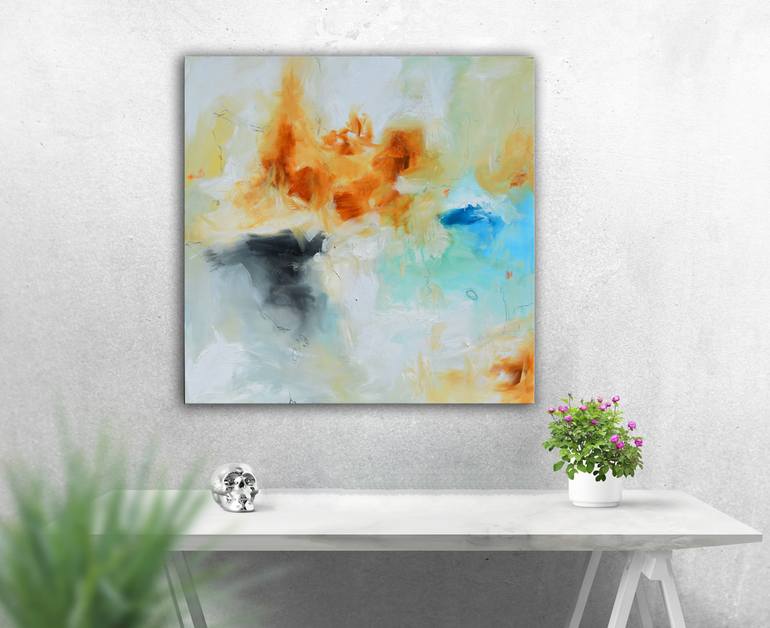 Original Abstract Expressionism Abstract Painting by Andrada Anghel