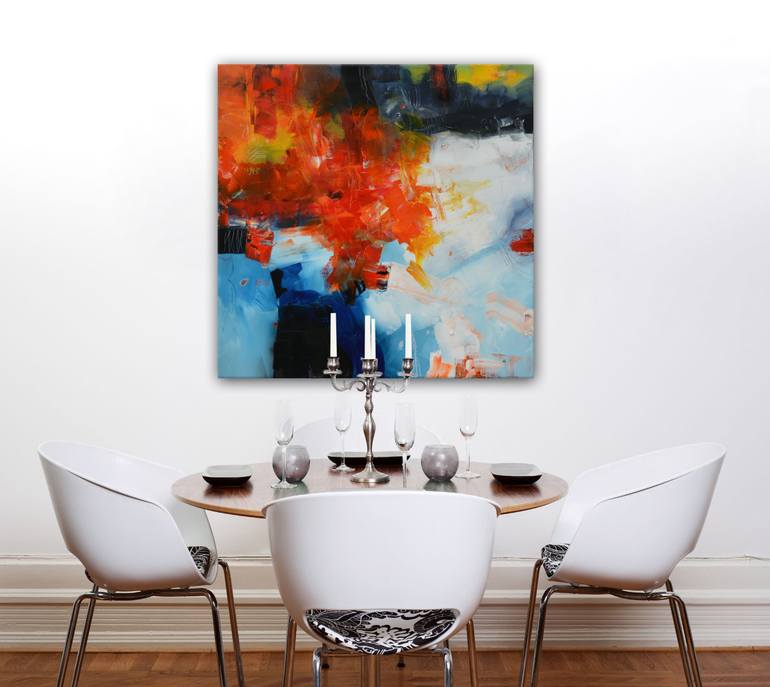 Original Abstract Expressionism Abstract Painting by Andrada Anghel