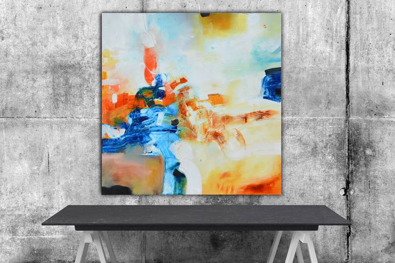 Original Abstract Expressionism Abstract Painting by Andrada Anghel