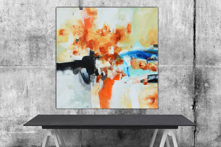 Original Abstract Expressionism Abstract Painting by Andrada Anghel