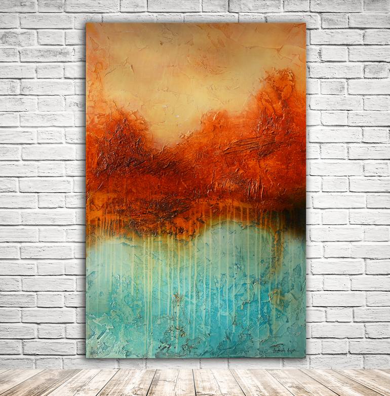 Original Fine Art Abstract Painting by Andrada Anghel