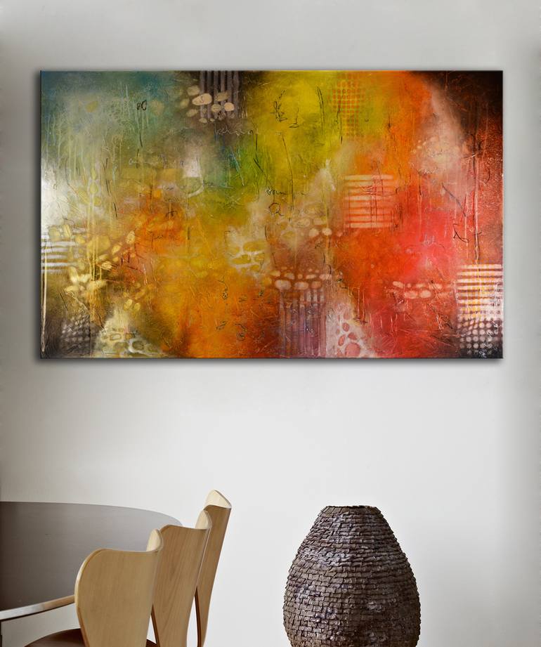 Original Fine Art Abstract Painting by Andrada Anghel