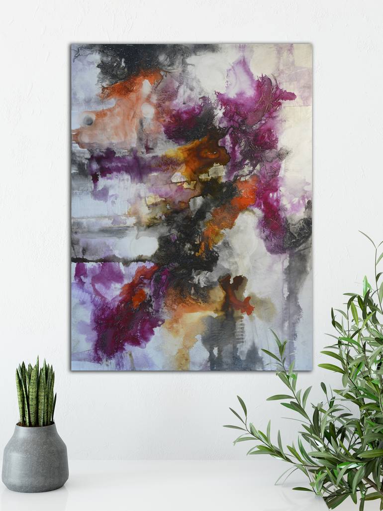 Original Abstract Expressionism Abstract Painting by Andrada Anghel