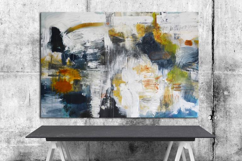 Original Abstract Expressionism Abstract Painting by Andrada Anghel