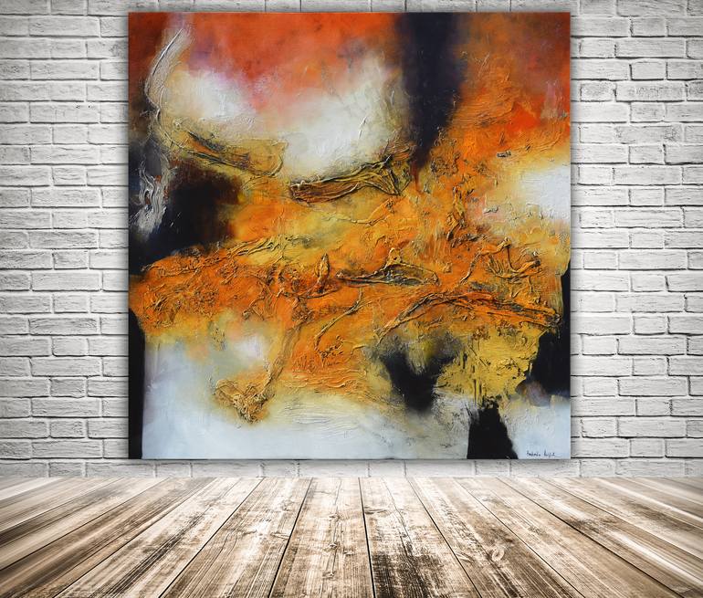 Original Abstract Expressionism Abstract Painting by Andrada Anghel