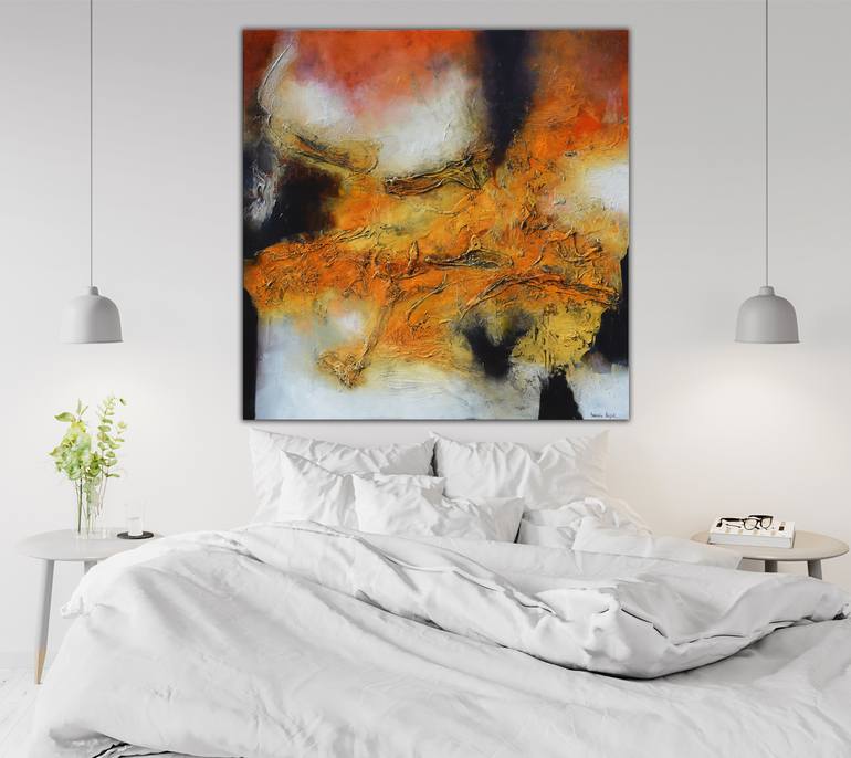 Original Abstract Expressionism Abstract Painting by Andrada Anghel