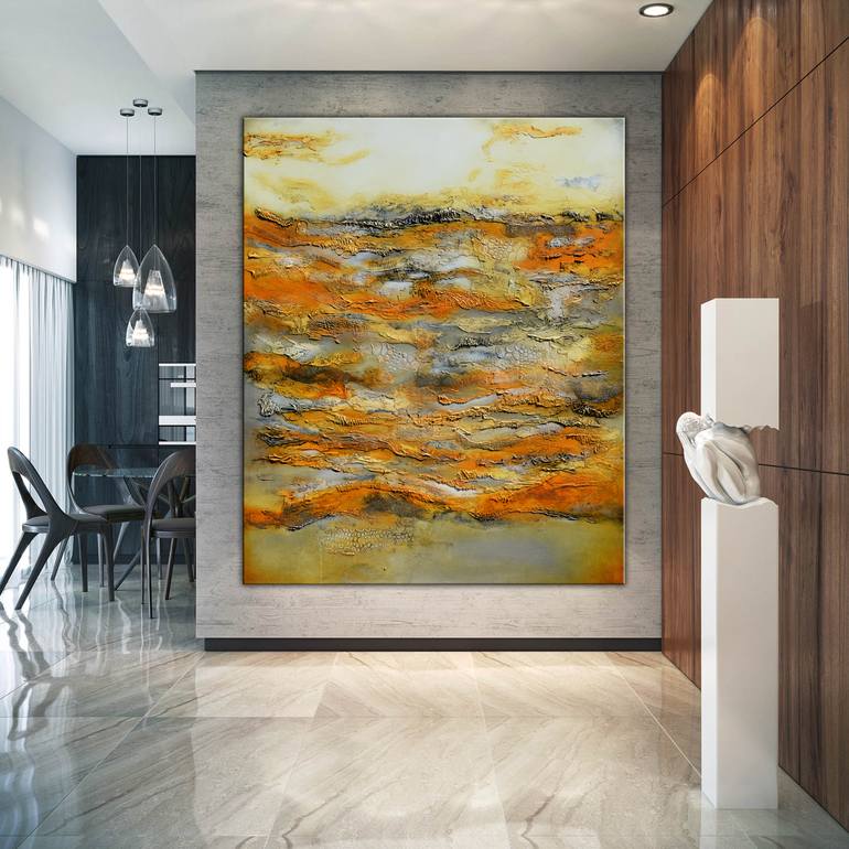 Original Abstract Expressionism Abstract Painting by Andrada Anghel