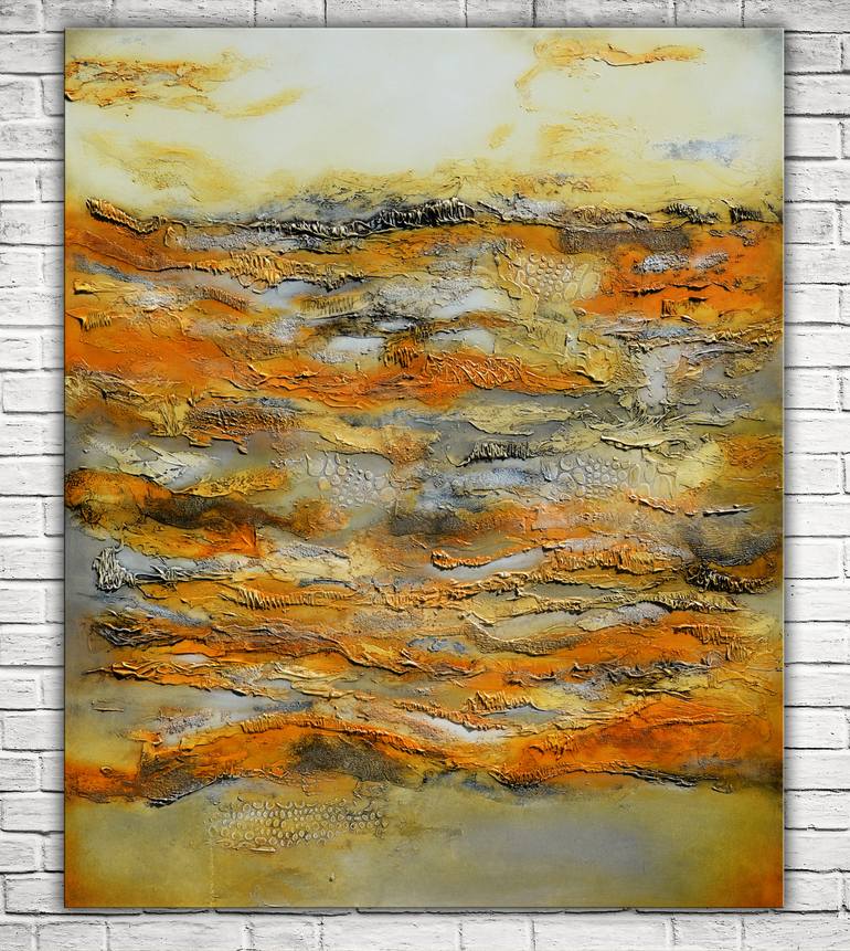 Original Abstract Expressionism Abstract Painting by Andrada Anghel