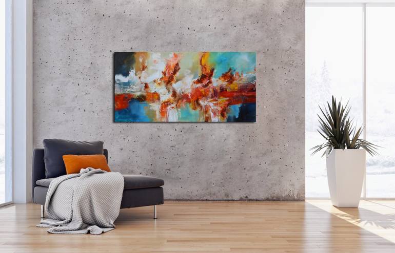 Original Abstract Expressionism Abstract Painting by Andrada Anghel