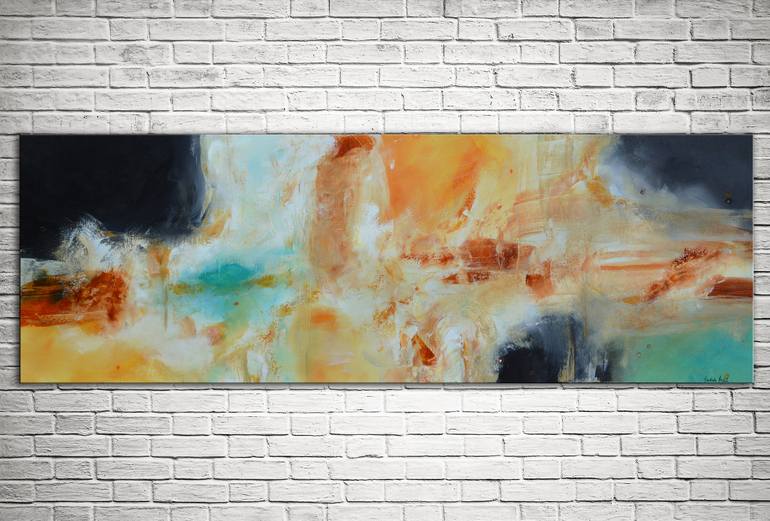 Original Abstract Expressionism Abstract Painting by Andrada Anghel