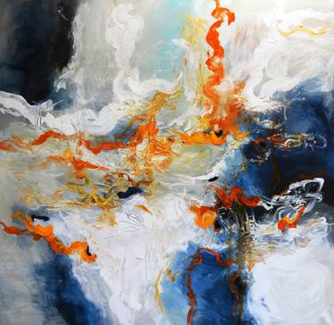 Original Abstract Expressionism Abstract Paintings by Andrada Anghel