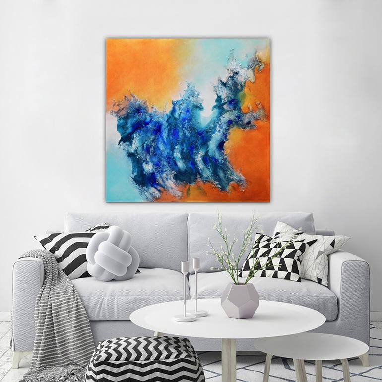 Original Abstract Expressionism Abstract Painting by Andrada Anghel