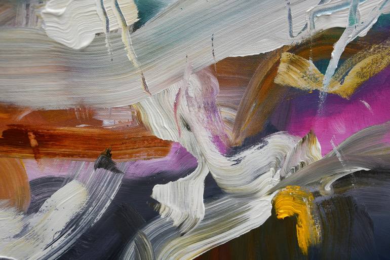 Original Abstract Expressionism Abstract Painting by Andrada Anghel