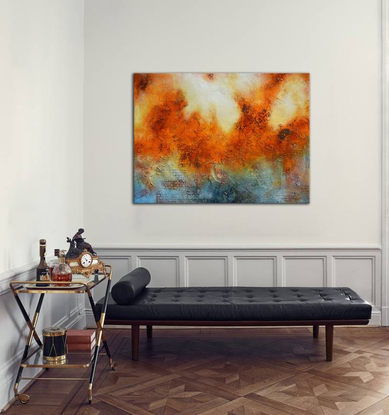 Original Fine Art Abstract Painting by Andrada Anghel