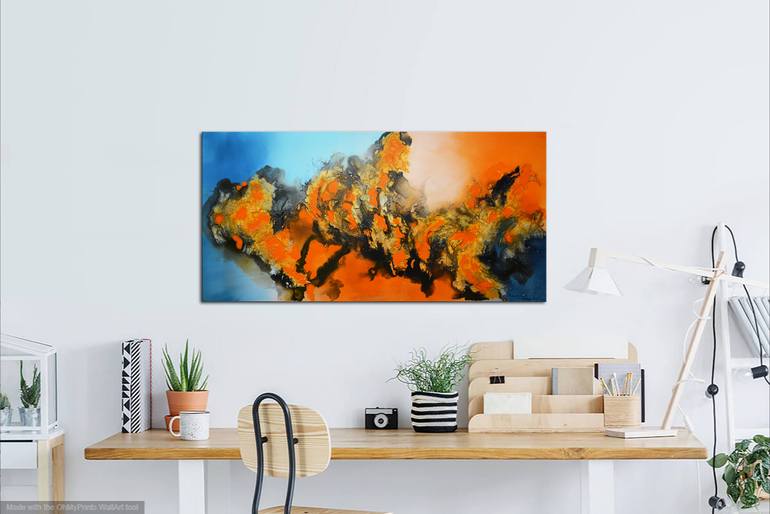 Original Abstract Expressionism Abstract Painting by Andrada Anghel