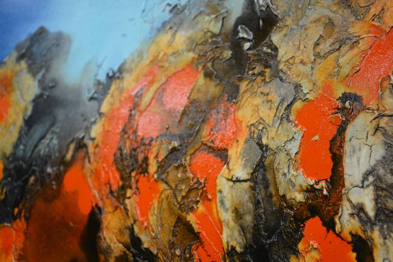Original Abstract Expressionism Abstract Painting by Andrada Anghel