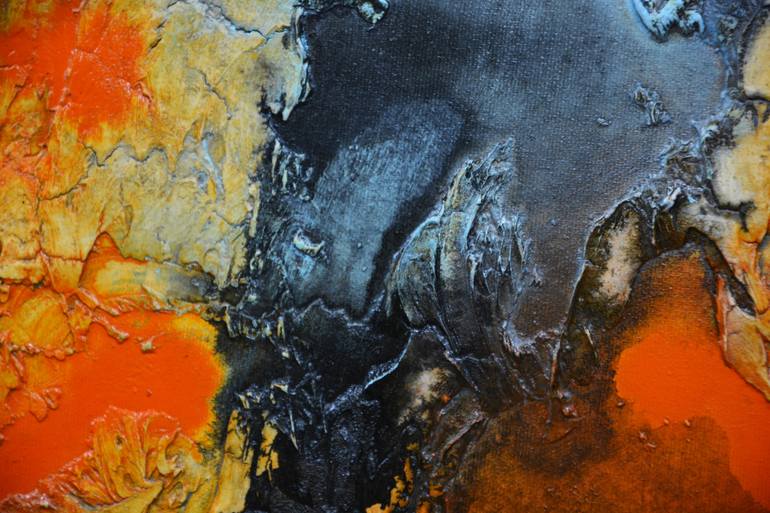 Original Abstract Expressionism Abstract Painting by Andrada Anghel