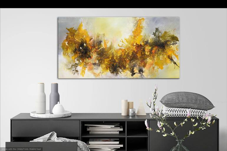 Original Abstract Expressionism Abstract Painting by Andrada Anghel