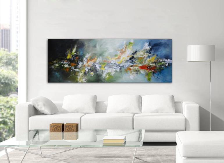 Original Abstract Expressionism Abstract Painting by Andrada Anghel