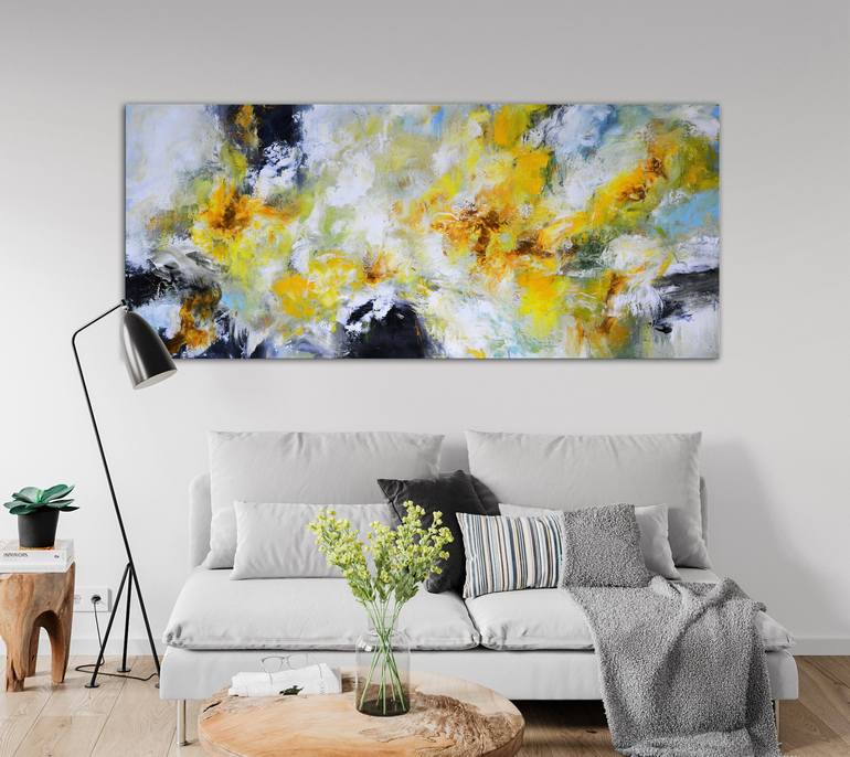 Original Abstract Expressionism Abstract Painting by Andrada Anghel