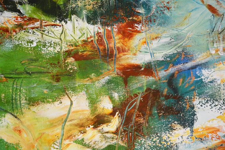 Original Abstract Expressionism Abstract Painting by Andrada Anghel