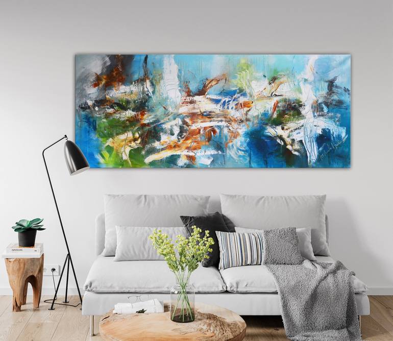 Original Abstract Expressionism Abstract Painting by Andrada Anghel