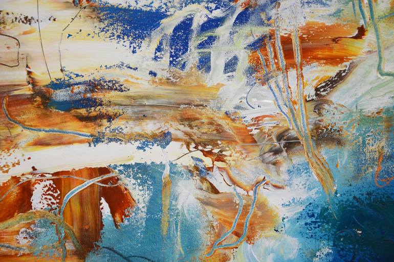 Original Abstract Expressionism Abstract Painting by Andrada Anghel