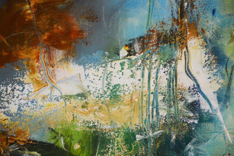 Original Abstract Expressionism Abstract Painting by Andrada Anghel