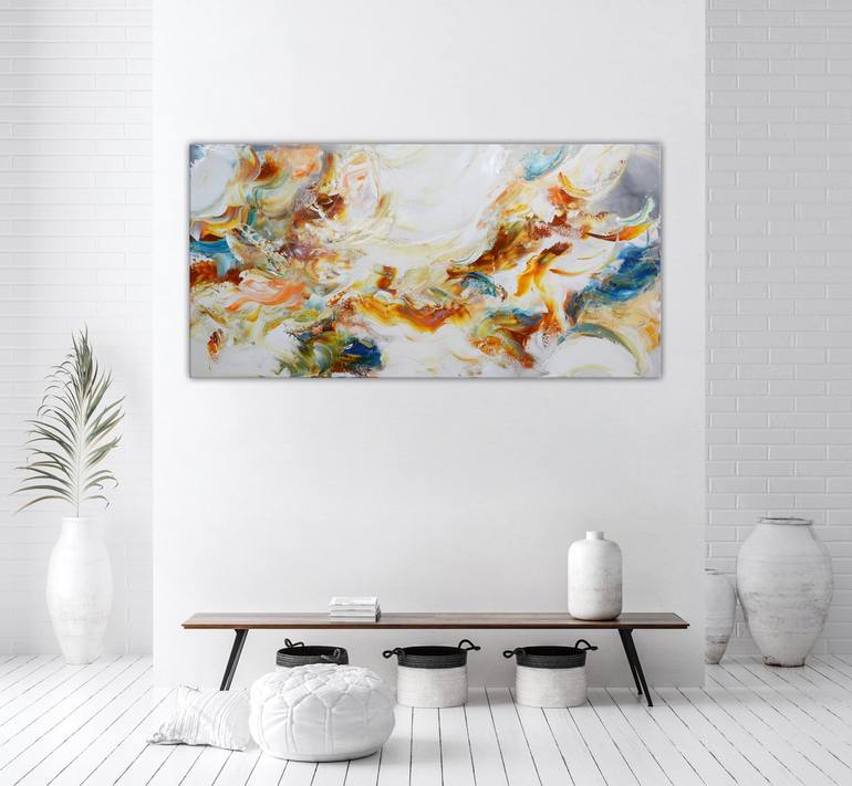 Original Abstract Expressionism Abstract Painting by Andrada Anghel