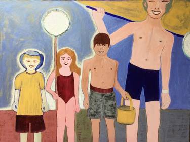 Original Expressionism Family Paintings by Elizabeth Stokkebye