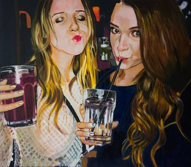 Print of Realism Women Paintings by Jose Pozo