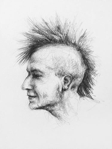 Original Figurative Portrait Drawings by Ciro Sf