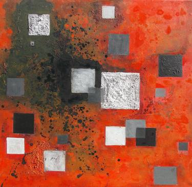 Original Abstract Science/Technology Paintings by Adriana Vasile