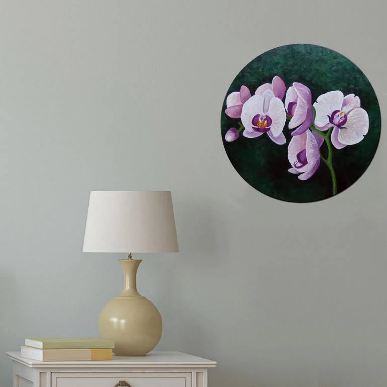 Original Figurative Floral Painting by Adriana Vasile