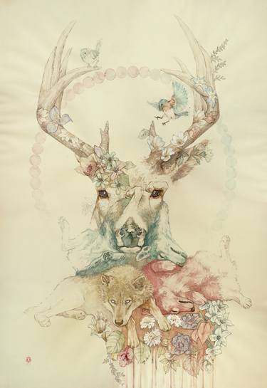 Print of Animal Paintings by ORIOL ANGRILL JORDA