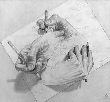 MC Escher Tribute · 4 Hands thumb
