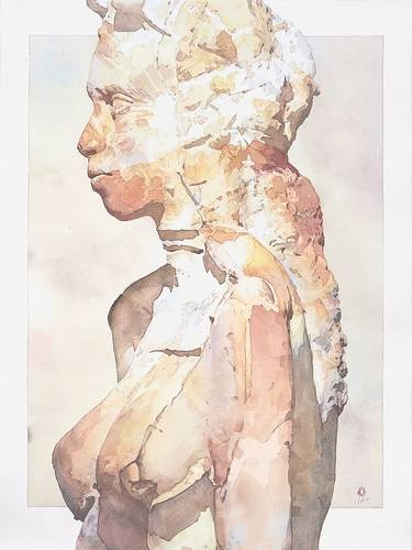 Print of Figurative Women Paintings by ORIOL ANGRILL JORDA