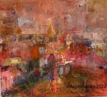 Villages 2022, no. 3 oil - mixed media on linen thumb