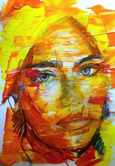 Original Abstract People Paintings by Chris Silver