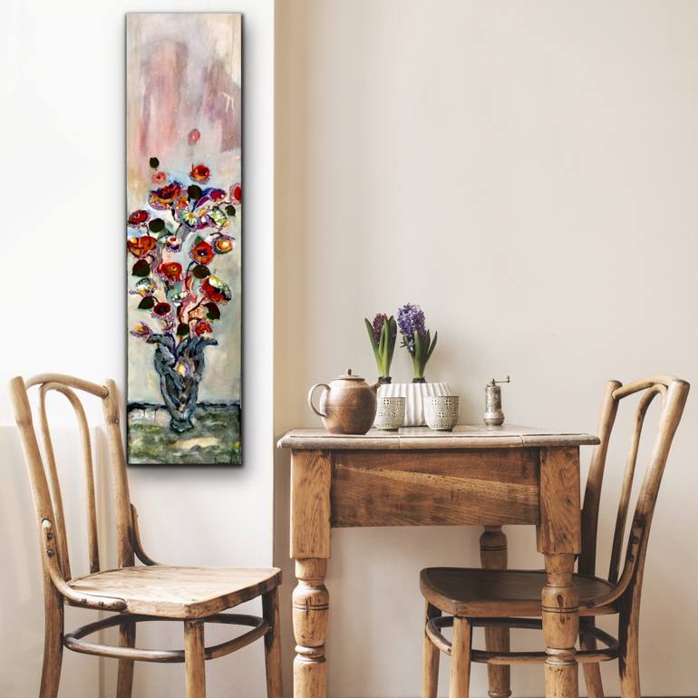 Original Floral Painting by Dominique Desmeules