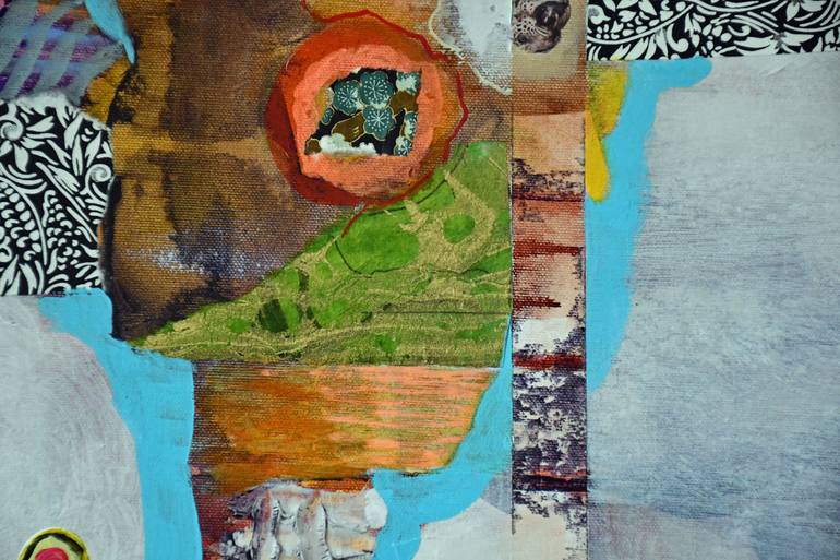 Original Abstract Expressionism Abstract Painting by Dominique Desmeules