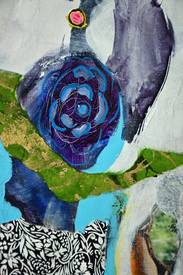 Original Abstract Expressionism Abstract Painting by Dominique Desmeules