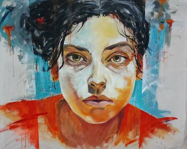 Original Expressionism Portrait Paintings by Federico Butler