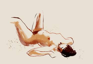 Original Expressionism Nude Drawings by Federico Butler
