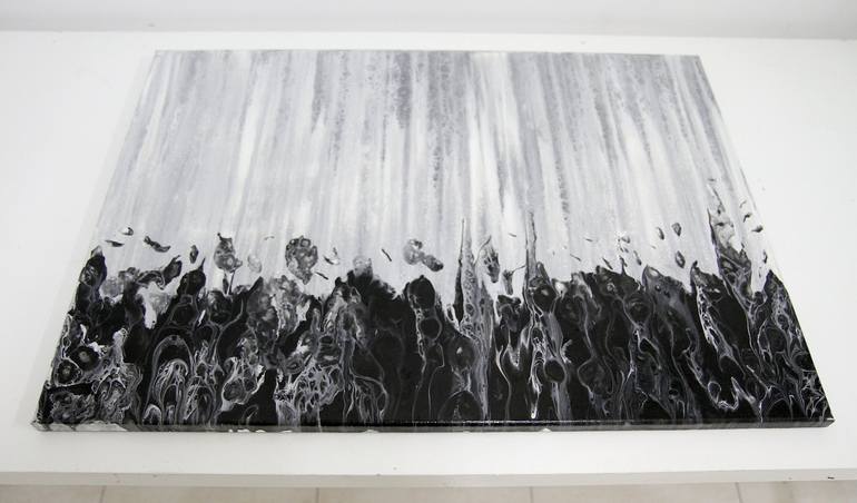 Original Black & White Nature Painting by Maen Duppa