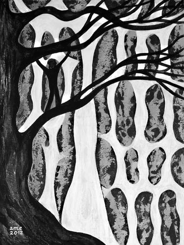 Print of Figurative Tree Paintings by Maen Duppa