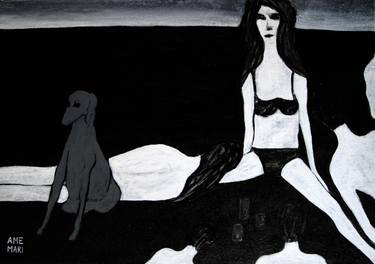 Print of Figurative Beach Paintings by Maen Duppa