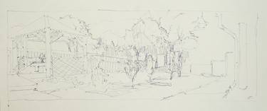 Original Landscape Drawings by Dumitru Bostan Junior