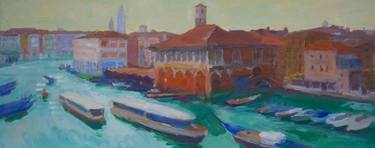Original Realism Boat Paintings by Dumitru Bostan Junior