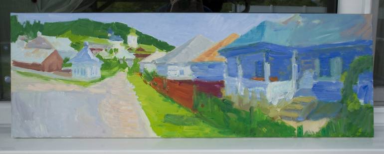 Original Impressionism Landscape Painting by Dumitru Bostan Junior